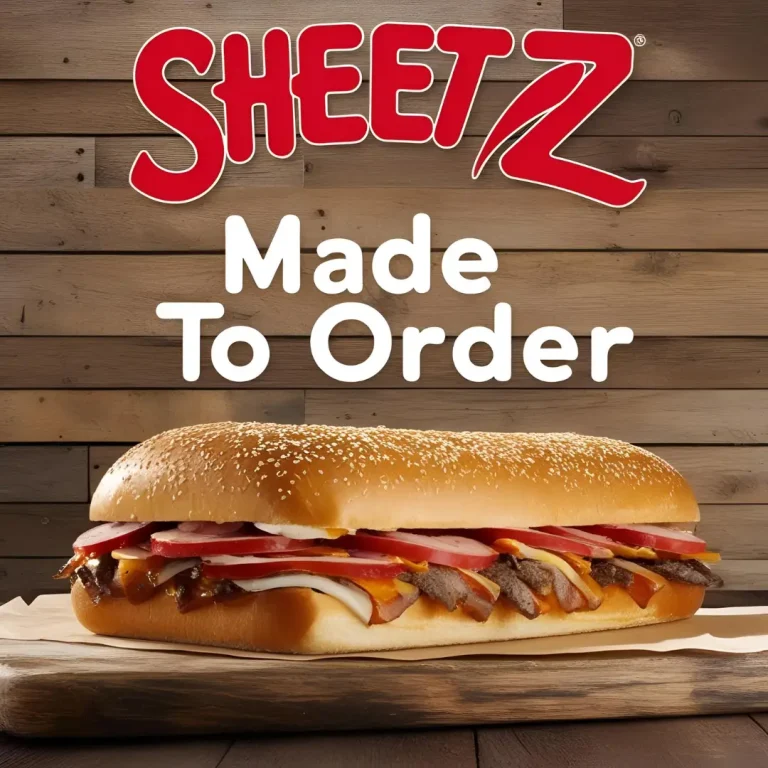 Sheetz Made To Order Menu
