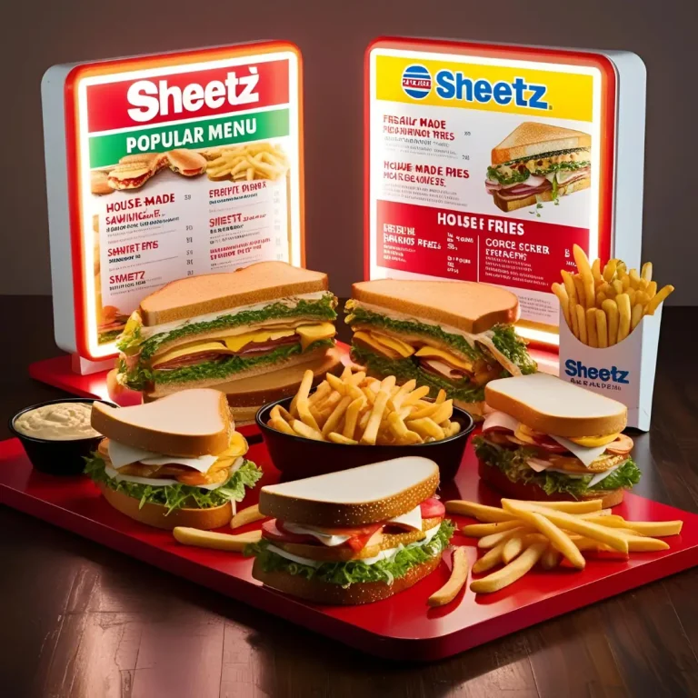 Sheetz Popular Menu Prices 2025